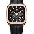 Космос Космос Марсоход II K 219.41.31  K 219.41.31 механические мужские часы  черный циферблат, браслет кожаный — вид спереди